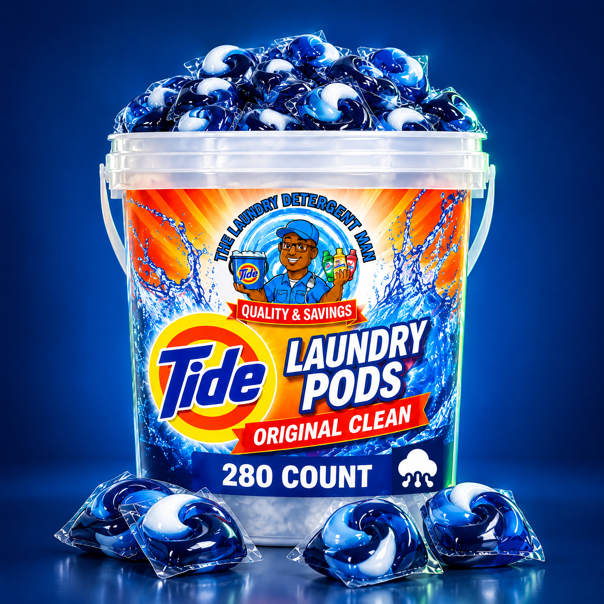 Tide Laundry Pods — 280 laundry pods per package